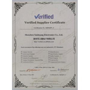 Sanhuang electronics (Hong Kong) Co., Limited Certifications