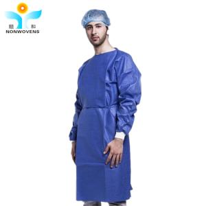 Level I II 120*140cm ISO 13485 approved Blue Non Woven disposable Surgical Gown