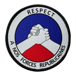 Cloth Round Embroidery Patches Iron On Backing Adhesive Woven Patch