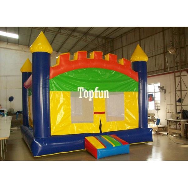 Kids Customized Inflatable Bouncy Castle Plato PVC Tarpaulin For Playground