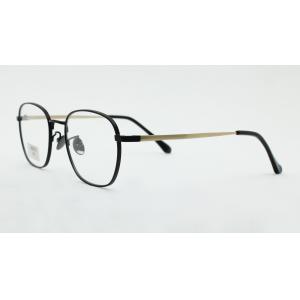 Classic Retro Black Gold Eyeglasses in Pure Titanium Highend Finished Frames for