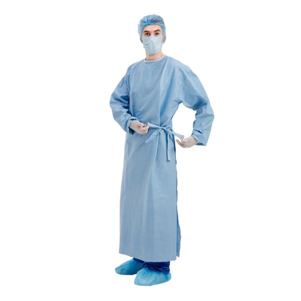 OEM Patient Surgery Gown , Non Woven Surgical Gown 115x127cm S