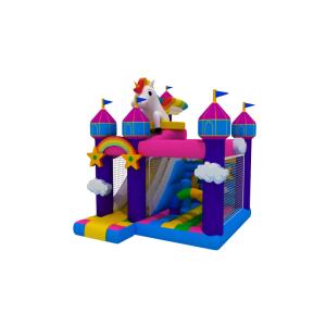 Kids And Adult Carton Inflatable Bounce House Combo Slide With Pool inflatable