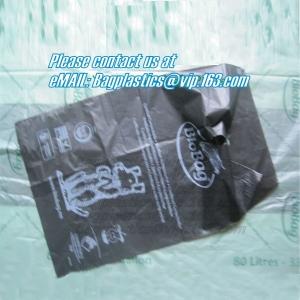 Compostable Trash Bags biodegradable custom logo printed, Carrier Punch Hole