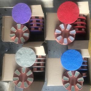 4" Resin Bond Husqvarna diamond grinding Transitional Pads for concrete grinding