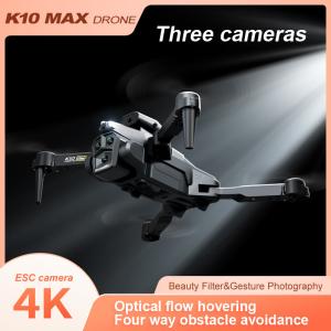 K10 Max Mini 3 Cameras 4k Drone Foldable Drones with Obstacle Avoidance and