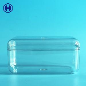 Durable 67mm Height PET Packaging Box Home Reusable Plastic Cookie Boxes