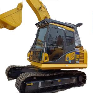 Shanghai good used excavator Komatsu PC130 with 13000 KG weight and 48 kw power