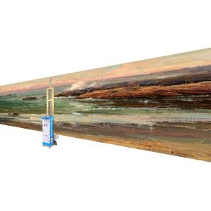 Rail Liftable 3d Wall Printer , Automatic Wall Picture Painting Machine