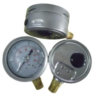 China 4 inch Liquid filled Pressure Gauge, bayonet, glycerine, 1/2 BSP lower mount, bayonet ,0-140psi/ bar, explosion proof on sale