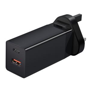 Portable GaN Fast Charger PD 65W AC Power Adapter EU / US / UK Plug