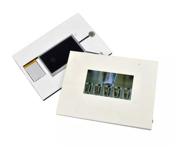 tft 4.3 inch LCD video card modules with push button and internal electronics