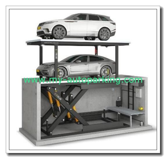 Quality On Sale! Double Deck Parking Machine Cost/Garage Car Parking System Platform/Car Parking Rotating/Car Stacker Pit for sale