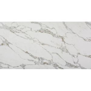 3cm Modern White Quartz Countertops 126''X63'' Calacatta White Quartz