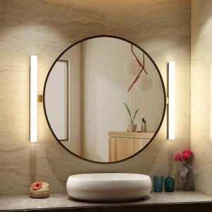 Buy cheap 5mm Environmental Silver Mirror Round Shape Bathroom Wall Mounted LED Lighted from wholesalers