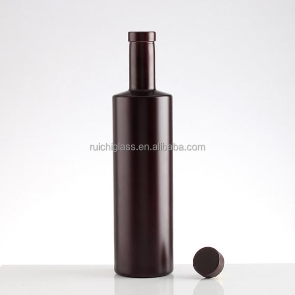 Aluminum Plastic PP Collar Material Amber Glass Swing Top Bottles for of Gin