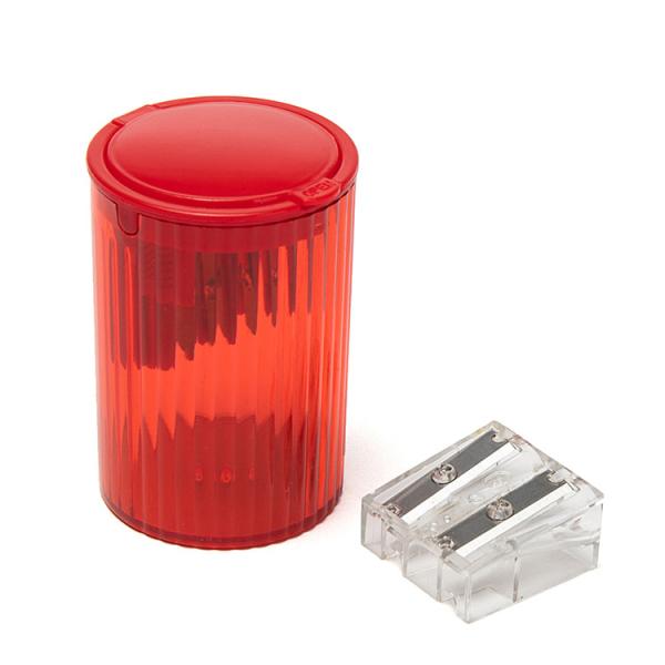 Multi Color 2 Holes Office Pencil Sharpener Transparent