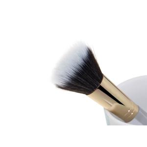 Popular White Handle Makeup Buffer Brush With Aluminium Ferrule