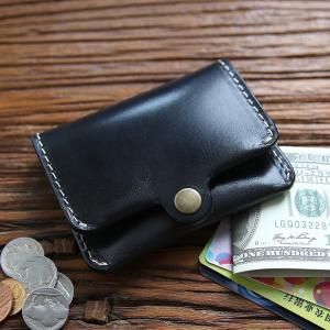 End Horse Patent Leather Slim Small Wallet with Minimalist Design and GENUINE