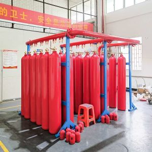 70L/80L/90L Volume IG100 Nitrogen Fire Extinguishing System 15Mpa For Oil