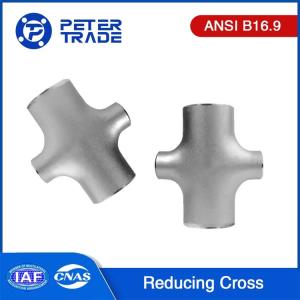 ASME B16.9 Reducing Cross Carbon Steel Pipe Fittings ASTM A234 WPB SCH10 SCH40