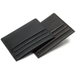 Advantageous Low MOQ Mix Models Custom Logo Slim Leather Card Holder PU Leather