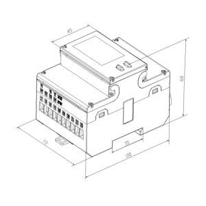 MID approved EM4373 CT 3*230/400V 0.05~5(6)A three phase power quality analyzer