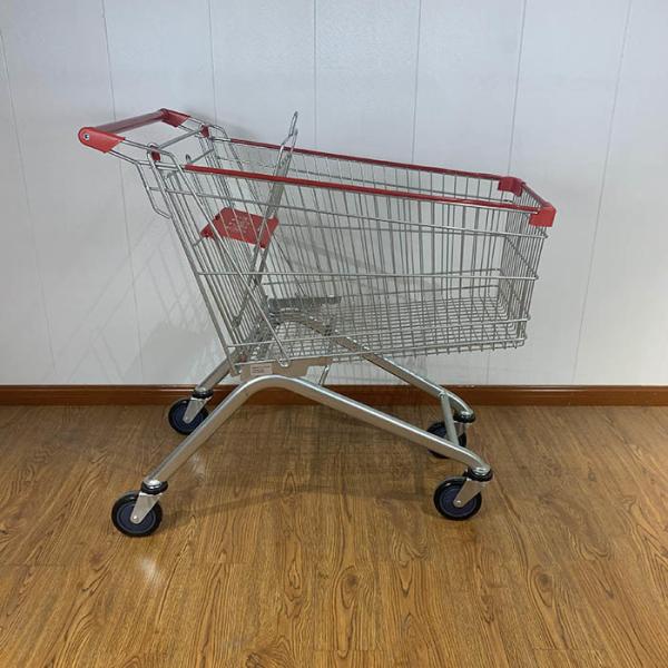 150L Store Carring Large Capacity Foldable Metal Shopping Trolley With Child