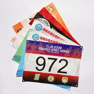 Customized Competition Identification Numbers Thickness 0.5mm PANTONE Color Race