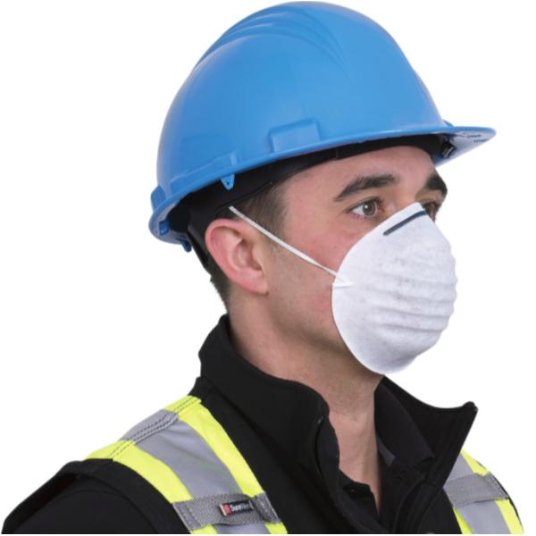 Industrial Protective Disposable Face Mask Staple / Welded Strap With Elastic