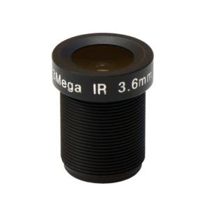 1/2.7" 3.6mm F2.0 1.3MP/3MP/5MP M12x0.5 mount 115degree IR board lens for