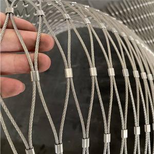 7 × 7 Knotted Type Stainless Steel Cable Mesh Fence For Balustrade Infill System