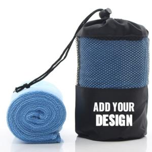 Premium Microfiber Sport Towel with Mesh Pouch – Fast Drying & Compact Design
