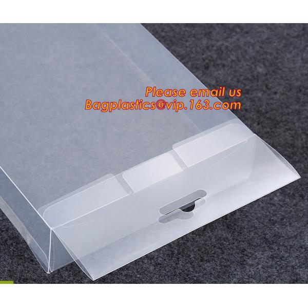 Oem Clear Plastic Soft Crease Folding box for brush packaging, plastic boxes PVC