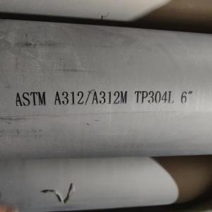 ASTM TP304L Seamless Stainless Steel Pipe Acid-washed Matte Finish For
