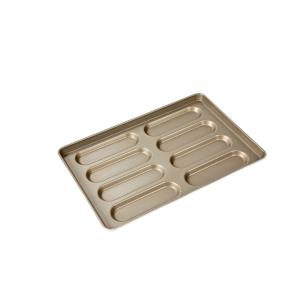 600x400x41mm Hot Dog Bun Baking Pan Aluminized Steel Cookie Sheet