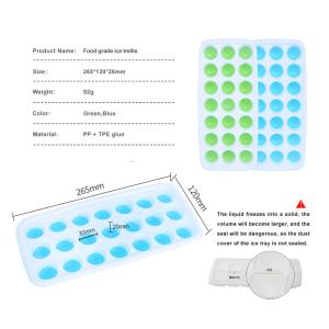 92g 95g Food Grade Reusable Silicone Ice Cube Molds