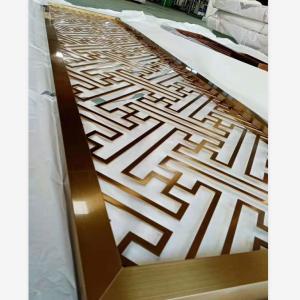 Luxury decoration restaurant screens and room divider with mirror