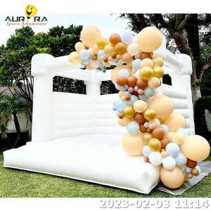 Wholesale Inflatable Bounce House White Jumping Bouncy Castle Wedding Bouncer Indoor from china suppliers