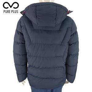 Breathable Mens Light Padded Jacket , Polyester Removable Hood Jacket