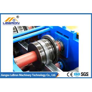 Blue Steel Shutter Door Roll Forming Machine High Hydraulic Cut Type