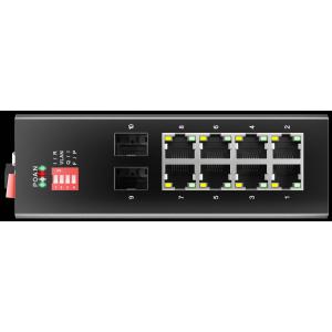 65 Series Din Rail Industrial POE Switch Unmanagement 8 Port SFP Switch