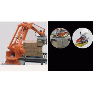 PLC Control Robotic Palletizing System Loader For Beverage Industry