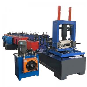 China Thickness 1-4mm Interchange CZ Purlin Roll Forming Machine High Efficiency on sale