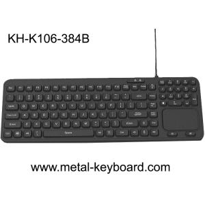 Ruggedized Industrial Silicone Rubber Keyboard 106 Keys With Plastic Touchpad