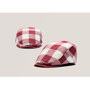 Cotton Fabric Custom Personalized Hats Fashion Lattice Appearance With Curved