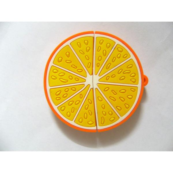 Food USB Flash Drive in Orange Shape with Full and Real Capacity and High Speed