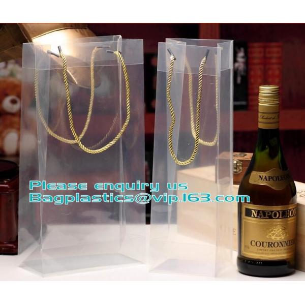 Transparent Plastic PP Shopping Handle Bag with Handle,clear white nylon handle