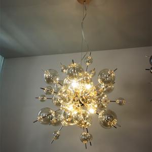 Nordic Led Home Decoration Chandelier Modern Sea Urchin Dandelion Glass Ball