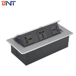 multiple function universal electrical plug socket for meeting table